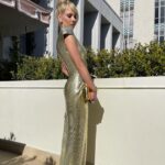 Juno Temple Instagram - Golden hours✨ @versace literally wearing liquid dreams❤️‍🔥thank you❤️‍🔥