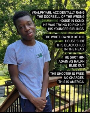 Jurnee Smollett Instagram - PUT THIS CHILD’s ATTACKER IN JAIL!! Use the contact information below to demand
Prosecutor Zachary Thompson make an immediate arrest and bring the appropriate charges:  #rp @docmellymel and @violadavis * ALL HANDS ON DECK!! *
 FROM:
@leemerrittesq @attorneycrump
16 year old #RalphYarl was going to pick up his two younger siblings from an unfamiliar address when he was shot in the head and again while on the ground by the white man that answered the door after he rang the wrong door bell.
Ralph is a junior in High School. He loves music and plays the bass clarinet. He is loved by his family and community and he has a bright bright future.
He didn't deserve what happened to him. We won't stand for it. We are coming for justice.
Use the contact information below to demand
Prosecutor Zachary Thompson make an immediate arrest and bring the appropriate charges:
Building:James S. Rooney Justice Center
Address:
11 South Water Street
Liberty, Missouri 64068
Telephone: 816-736-8300
Fax: 816-736-8301
Email: prosecutor@claycopa.com