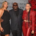 Jurnee Smollett Instagram - So much fun celebrating the genius that is @edward_enninful the other night. His new book #AVisibleMan is absolutely stunning and inspiring. He is a true trailblazer. So proud of the fam @michaelbjordan @stormreid for always killing the game. Love seeing our beautiful people shine. Styling @mandelkorn Fit @raisavanessa Shoes @hardot_official Bag @dior Earrings @_katkim @bondeyejewelry Hair @marciahamilton Makeup @makeupbyjmonroy