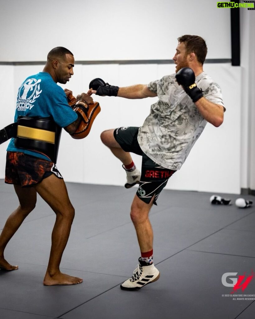 Justin Gaethje Instagram - Picking up some dangerous combinations with @cosmoalexandre this week #ufc300 #bmf