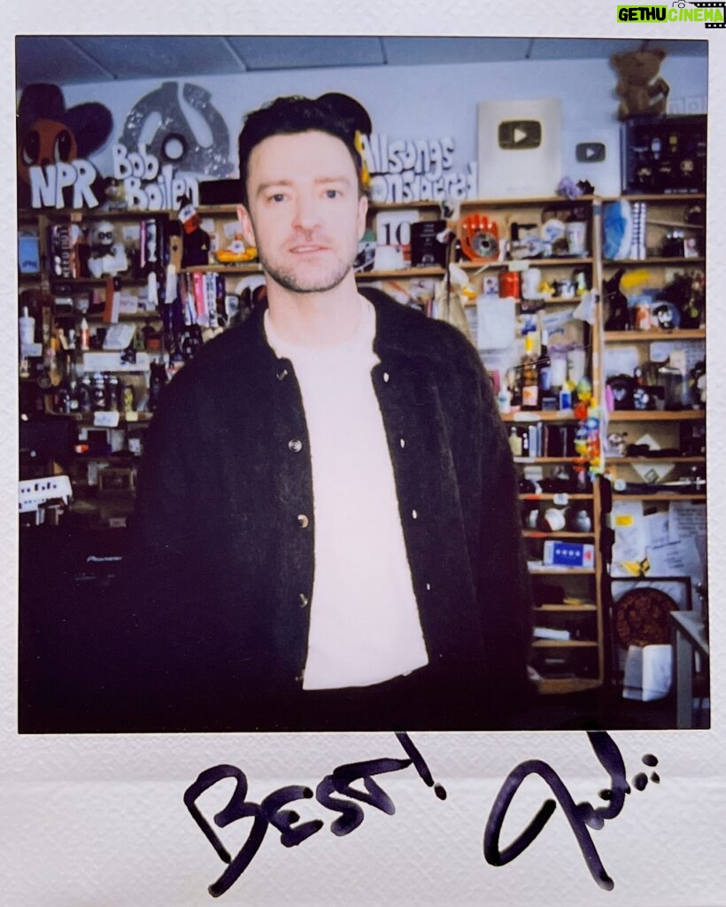 Justin Timberlake Instagram - #tinydesk • Pop superstar @justintimberlake takes over the Tiny Desk 🌟 ⁠ Premiering tomorrow at noon ET on @nprmusic’s YouTube❗️⁠ ⁠ 🔗 Tap the link in our bio to set your reminder ⏰️⁠ Photo: @joshualbryant | Joshua Bryant/NPR
