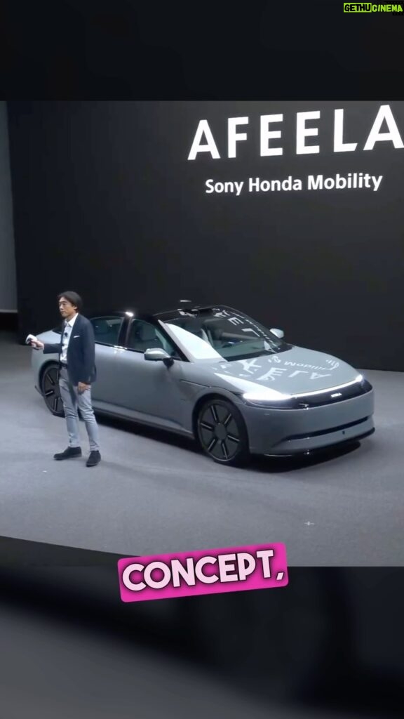 Justine Ezarik Instagram - This was such a cool entrance! Now, you won’t actually be able to drive this with a PS5 controller in the production model, but it was really cool to see a CES demo at the Sony press conference! #CES2024 #CES #Sony @sony @honda