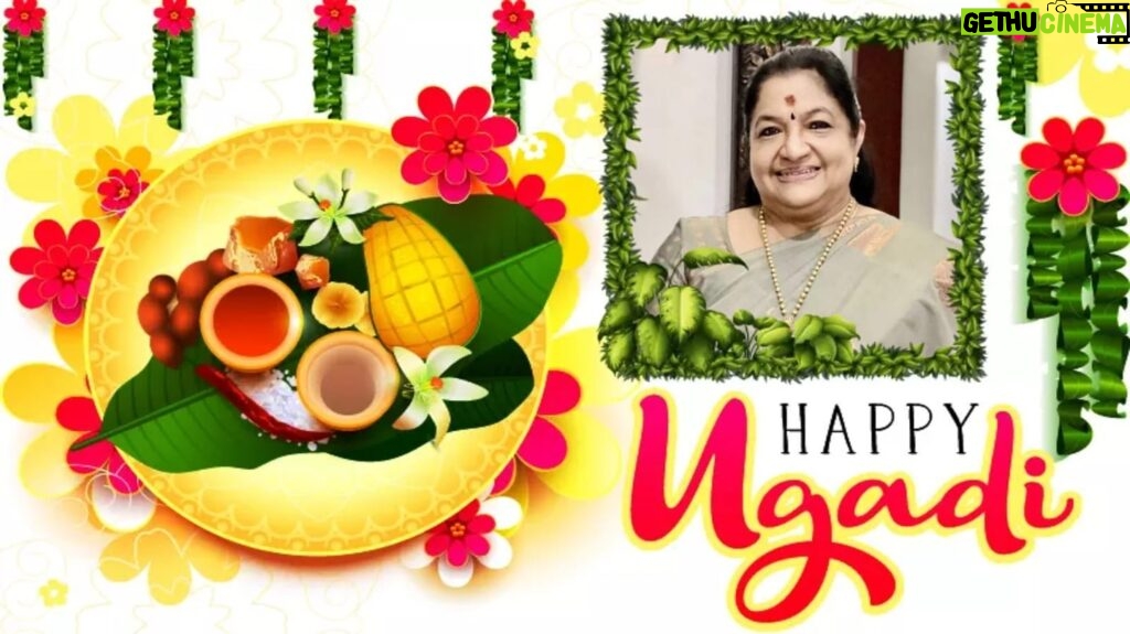 K. S. Chithra Instagram - May this Ugadi mark the beginning of new successes and achievements in your life. ... Let’s celebrate the beauty of tradition and the joy of togetherness this Ugadi. ... May this Ugadi bring you joy, prosperity, and success in all your endeavors. ... May the flavors of Ugadi fill your life with sweetness and happiness.