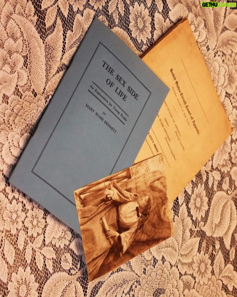 Kaia Gerber Instagram - A timely feature today… Our book of the week is actually a hundred year old sex ed pamphlet and spotlight on a woman who - ahead of her time - advocated for social reform and women’s reproductive rights. In 1915, Mary Ware Dennett wrote a revolutionary educational essay, “The Sex Side of Life: An Explanation for Young People” and later, “Birth Control Laws” –  a look into the legal aspect of women’s reproductive rights. She believed this information should be available to the women and young people it affected. Of course, this was controversial to the conservative public. On April 23, 1929, Dennett faced a jury in violation of the Comstock Act, which prohibited “obscene, immoral or indecent” material from being distributed through the US postal system. Dennett’s lawyer argued that the pamphlet was NOT obscene, and restricting her pamphlet from being distributed violated her freedom of speech. Despite this argument, Dennett was fined $300… which she refused to pay. In 1930, an Appeals court judge ruled that the idea that sex education should not be restricted - deeming her essay decent. Dennett’s conviction was dropped. Exactly 109 years after the pamphlet was written, we are revisiting Dennett’s story because women’s reproductive rights are yet again being challenged. Today in a Supreme Court hearing, safe and regulated access to medication that was used in nearly two-thirds of all abortions in the U.S. last year is deeply at risk. Mary Ware Dennett’s century old argument is more relevant today than ever: regardless of one’s views on sex education, birth control, or abortion – we should continue to fight for people to be informed and protected.