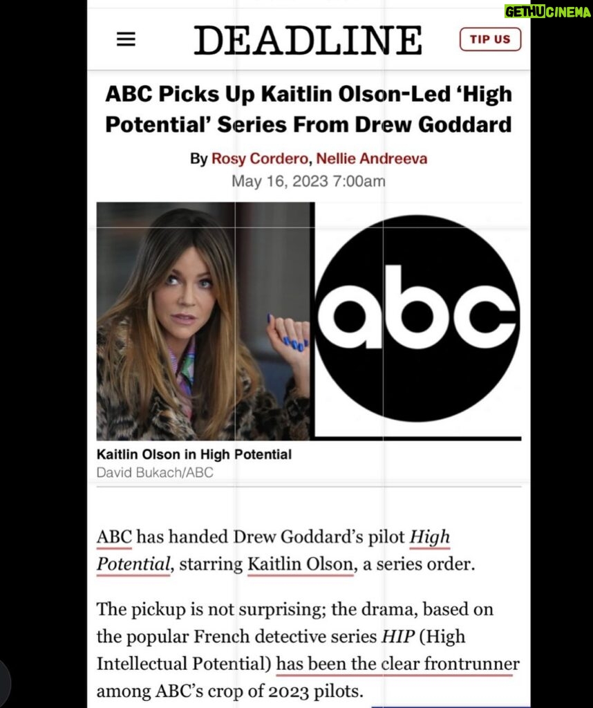 Kaitlin Olson Instagram - I did not underline that last sentence. It came like that. I don’t hate it. Excited to jump into this project (when the time is right, with a room full of incredible, human writers who are paid what they deserve.🎉)
