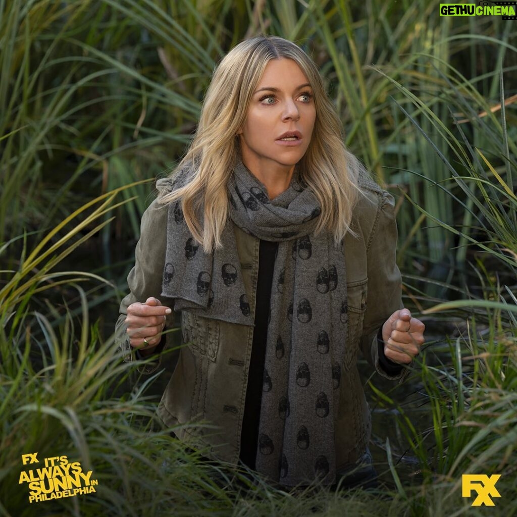 Kaitlin Olson Instagram - I love this show so much that if I died in this bog- which I very much thought might happen- it would have been worth it. Happy last two episodes of the season. @alwayssunnyfxx ☘️♥️♥️