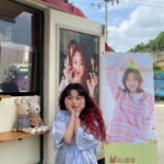 Kang Mi-na Instagram - 팬 분들이 보내주신 커피차👻 잘 먹을게요! 너무 고마워요🖤