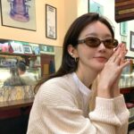 Kang Min-kyung Instagram - 모자 써? 벗어? ☕️