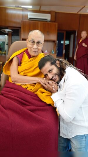 Karanvir Bohra Instagram - At 89 years old, he exudes the grace and love of someone much younger. Receiving divine blessings from His Holiness the #dalailama was the perfect addition to my inner journey to #dharamshala 

This experience taught me the value of every moment. Instead of just waiting for things to materialise, I realized the importance of taking action. That’s what led me to Dharamshala—to pursue my passion for #yoga professionally. I’m eager to delve into the art form, study the scriptures, and explore the transformative power of #yogaforraidance