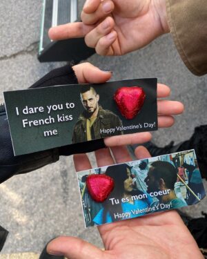 Karen Fukuhara Instagram - Happy Valentine’s Day from Frenchie & Kimiko ❤️ 

#kimchie #TheBoysTV