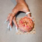 Karrueche Tran Instagram - Dropped in and made a donut with @holeygraildonuts 🍩 A throwback to one of my favorite childhood treats - the Strawberry Shortcake ice cream bar 🍓We’re raising funds for @safeprojectus with each “Strawberry Shortcake” purchase, available until May 23rd! Make sure to stop by and get a fresh & hot, made to order delicious donut! Love ya’s 💞 #holeygrail #breakingbread