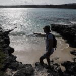 Kate Bosworth Instagram - We are honoring #worldoceansday 🐳🐢🌎 by supporting The Charles Darwin Foundation. Since 1959 the Charles Darwin Foundation has been a guardian of the Galapagos’ uniqueness and protected species. We recently experienced this magnificent wildlife up close (there are only 4,000 Galapagos penguins in existence!) and we feel more inspired than ever to help protect our oceans and the species that depend on them for their survival. (Swipe to see marine iguanas, blue and red footed boobys, the Galapagos penguin, and a video of baby sea lions just learning to swim play 🥹🩵) If you would like to help, please visit darwinfoundation.org to learn more 🙏🏻🌊