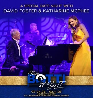 Katharine McPhee Instagram - We’re thrilled to join our dear friend Chris Botti and return to the annual Botti at Sea Cruise from February 4 - February 11, 2025. The lineup is unbelievable and includes Kamasi Washington, Esperanza Spalding, Corinne Bailey Rae, Kool & The Gang, and more. If Every Night on the Cruise is a Night on the Town, our performance will be like a double date! We hope you’ll join us! #BottiatSea