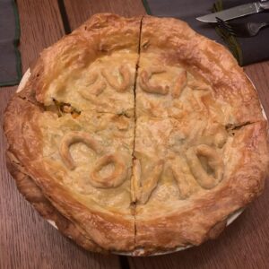 Katherine Moennig Instagram - A covid era chicken birthday pie