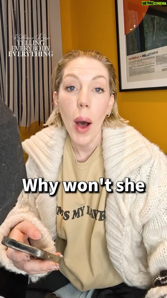 Katherine Ryan Instagram - As much as I love the weird and wonderful #TellingEverybodyEverything listeners, sometimes I just have to say NO NO NO. I wasn’t sure where to begin with this one, but it sounded like a bad idea all round with potentially messy consequences. Fine if everyone is enthusiastic but the wife is clearly AGAINST IT so you’ve got to back out. Do you agree? NO, RIGHT?!? NO NO NO. #britishcomedy #AMA #AITA #spermdonor