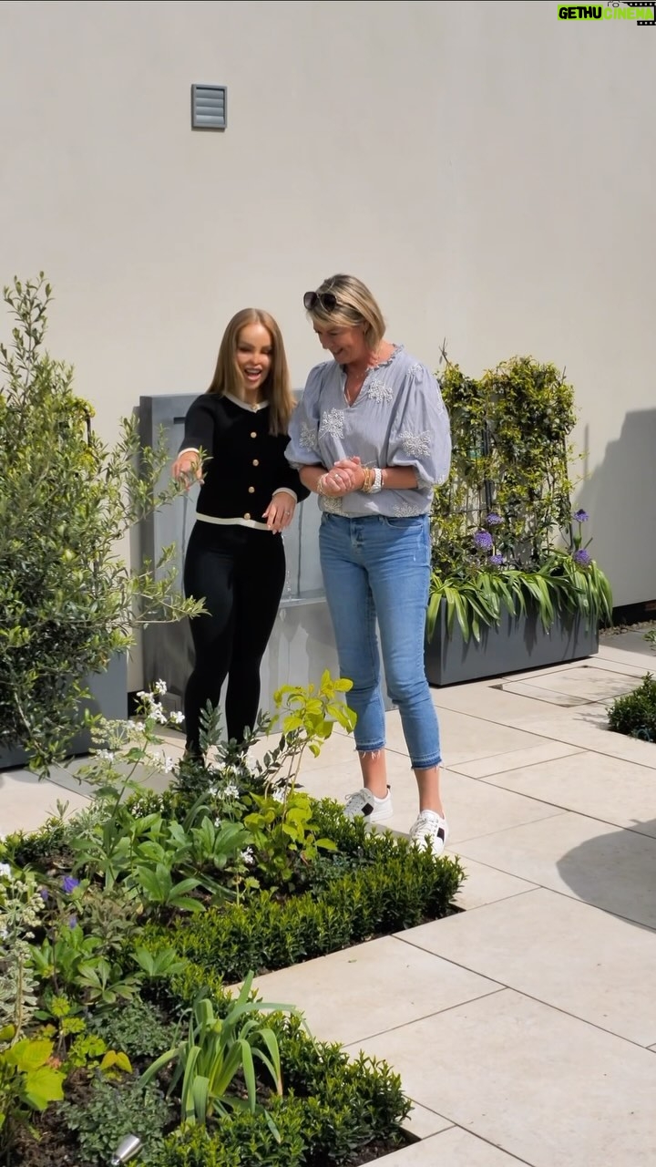 Katie Piper Instagram - I love working with strong, creative and passionate women @sueblakelydesign 💛🌱Sue and her team had the task of transforming a muddy corner of my garden in to a really calm space for us to all enjoy. So great to work with such a brilliant team, bring on the summer (🤞☀️)