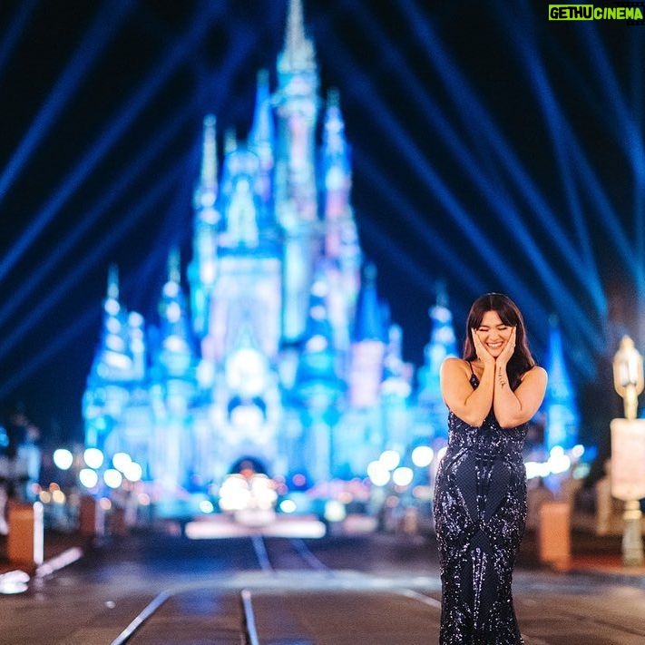 Katie Stevens Instagram - Disney really does make dreams come true! I had the honor of hosting the Disney Fairytale Weddings Fashion Show last week in honor of Walt Disney World’s 50th Anniversary! And I will never stop staring at photos of this magical night! The dresses are just as magical as you’d expect, and the 50th anniversary dress made me cry when I saw it! check it out on the Disney Parks youtube channel! #DisneyWeddings #DisneyWorld50