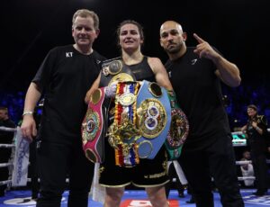 Katie Taylor Instagram - Another incredible night. 22-0. Next stop, Ireland! Let’s bring it home 🇮🇪 🏟