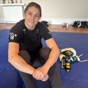 Katie Taylor Instagram - I’m very grateful to @tidlsport and @thenotoriousmma for their support ahead of a special night for me this weekend. I’m excited to begin my long-term partnership with @tidlsport. During training camp, I've been using TIDL's product range for pain relief and full-body recovery. #TaylorCameron