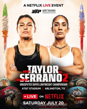 Katie Taylor Instagram - July 20th - The Rematch 👊
#TaylorSerrano
#PaulTyson
