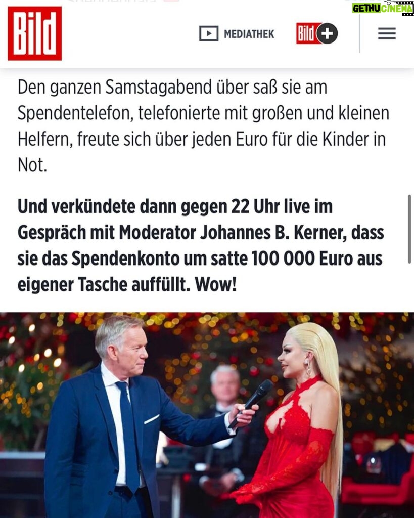 Katja Krasavice Instagram - Ich habe 100.000€ an ein Herz für Kinder gespendet, zusammen mit meiner Firma @sugarmami.official ❤️ Bei der @einherzfuerkinder Spendengala ❤️