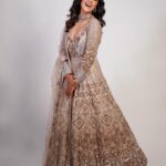 Kavya Thapar Instagram – Felt like an Indian princess in the Victorian era ✨#ethereal 

Stylist- @saranya_raov
Outfit – @_anjali_jha_____
Jewellery – @treasureboxoriginals
Mua – @iramakeupstudios
Hairstylist – @jayaram_dasarla
Shot by – @tdf.studioz @tdf.thedreamfilmer