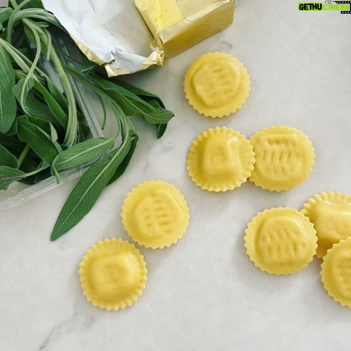 Kayla Ewell Instagram - Tonight’s Menu Ricotta Lemon Ravioli with Brown Butter Sage Sauce.