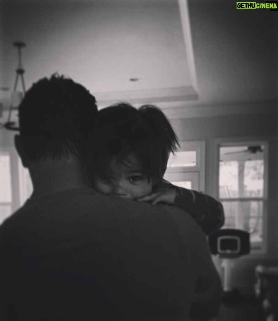 Kellan Lutz Instagram - THE BEST! Head resting on daddy’s shoulder cuddles! -My Son- 🙏