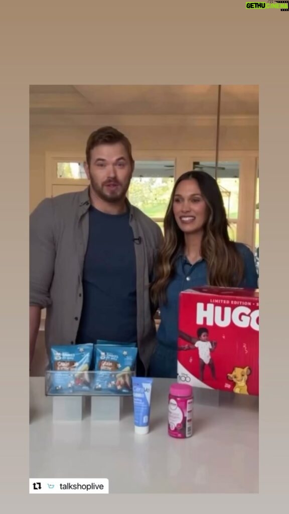 Kellan Lutz Instagram - Rapid questions with @talkshoplive for our BABY DAYS for @walmart with my beautiful bride @brittanylynnlutz So much fun!