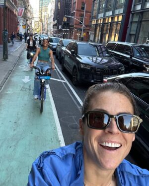 Kelley O'Hara Instagram - making the most of mistakenly buying a year citi bike membership 🙃
