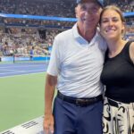 Kelley O'Hara Instagram - Took my Poppi to the US Open! 🎾 This guy plays tennis 3 times a week, coaches on the other days and can crush me in a match 🤯 We had a blast! Life is about making memories and I’m glad I got to make this one with him!! #bucketlist #excitementlevel10.5