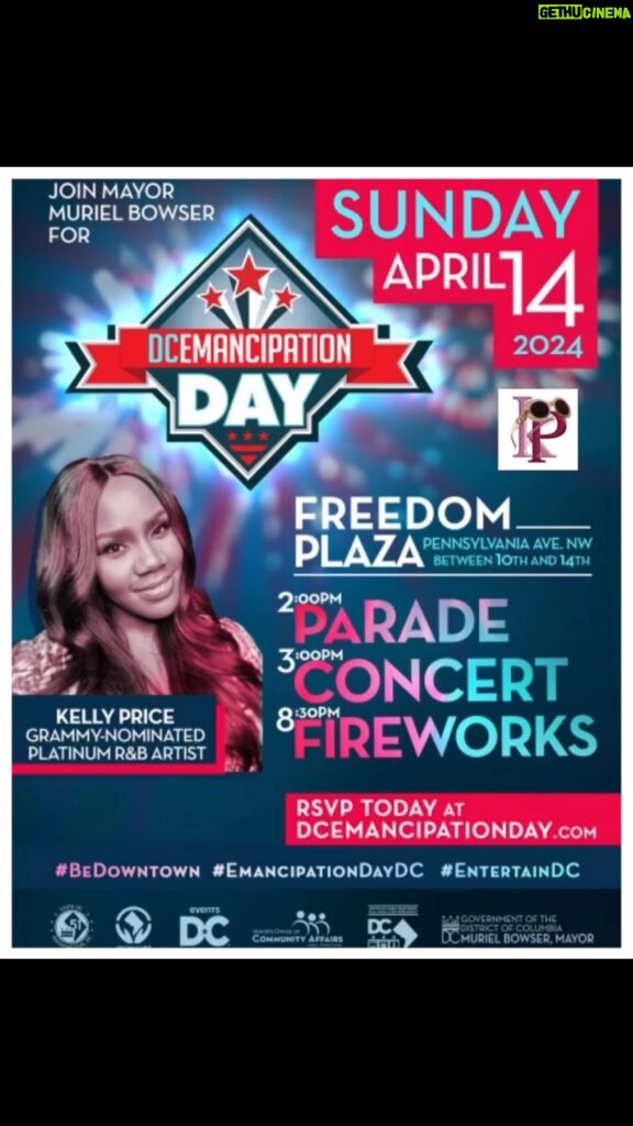 Kelly Price Instagram - DC!!!! You are up next. Meet me tomorrow at @visitwashingtondc #FreedomPlaza for the #emancipationdaydc 2024 celebration This is a family friendly event with something for everyone! Bring mama and the kids ! Can’t wait to sing with you!
