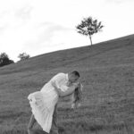 Kelsey Owens Instagram - Future Mr. & Mrs. Strong 🤍 I always pictured my engagement photos all done up and somewhere fancy, but last minute we landed on a field with our dog, champagne, & some pizza☺️ It could not be more us! Photography: @tiffanymaysonetphoto HMUA: @kissandmakeupbysteph