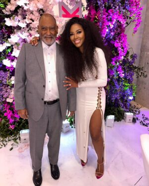 Kenya Moore Instagram - My dad made a rare appearance to come out and support his #1  for my preview of my @kenyamoorehairspa ❤️

Through all the years he has been my biggest supporter and it was so good to feel the love ❤️. P.s. he would want you to see his new cowboy boots 👢 😂