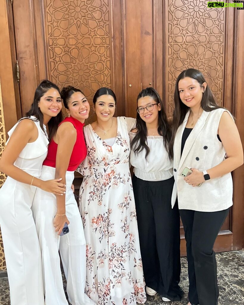 Kenzy Madbouly Instagram - God gave me a gift in the shape of 4 girls who own my heart since day one 🤍 They are here for me in every big step and every failure 🤍
