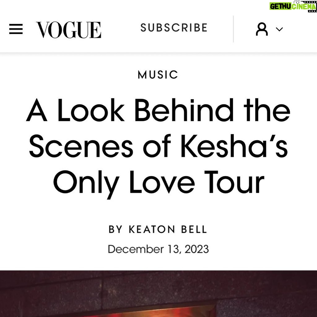 Kesha Instagram - After the show is the after party. After the party is the truck stop. every time it feels like Christmas… @voguemagazine ⁣ Full tour diary on vogue.com