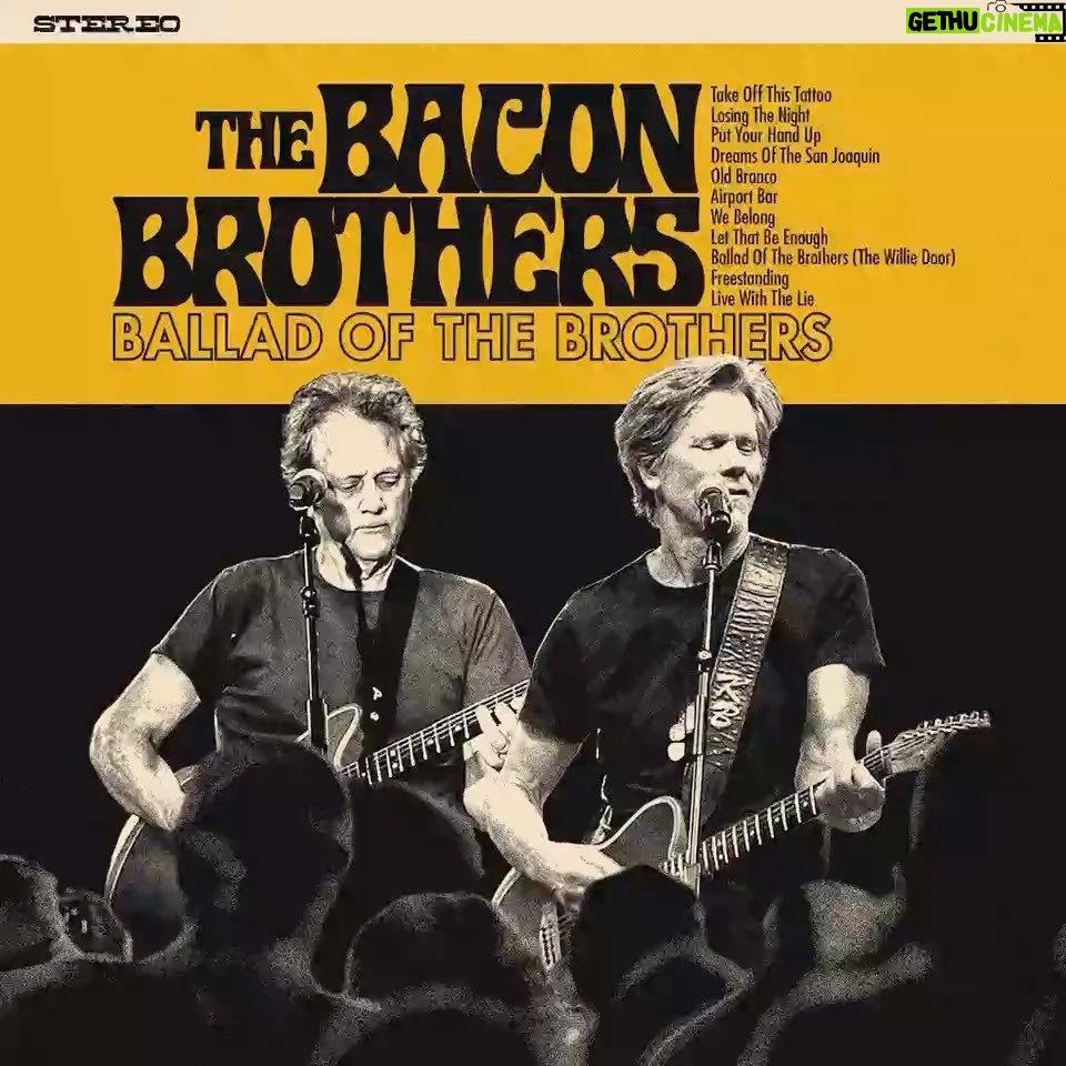 Kevin Bacon Instagram - We’re dropping a new album, Ballad Of The Brothers, on April 19th! You can pre-order it now on CD and vinyl and pre-save it wherever you listen to music. In the meantime, you can stream our new song, “Ballad Of The Brothers (The Willie Door)”, everywhere now! Click on the link in bio.