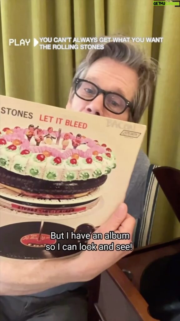 Kevin Bacon Instagram - To all my Rolling Stones fans don’t worry, this week of #MondayBlues is for you! 🎸 Let It Bleed is such a classic album and one of my favorites by @therollingstones. Here are a few of my favorite tracks: You Can’t Always Get What You Want by @therollingstones Gimme Shelter by @therollingstones Country Honk by @therollingstones Take a listen in my stories!