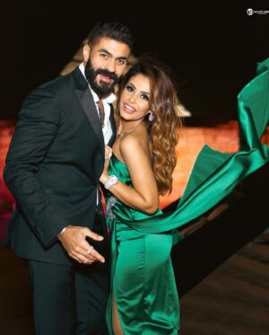 Khaled Selim Instagram - ما فيش كلام يقدر يوصف حبي ليكي .. ربنا ما يحرمني منك يا حبيبة قلبي و أم بناتي و وش الخير .. يا أحلى خيرية.. 
Love ❤️ My CoCo