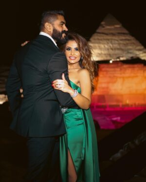 Khaled Selim Instagram - ما فيش كلام يقدر يوصف حبي ليكي .. ربنا ما يحرمني منك يا حبيبة قلبي و أم بناتي و وش الخير .. يا أحلى خيرية.. 
Love ❤️ My CoCo