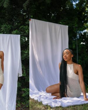 Khosi Ngema Instagram - Embracing a prosperous and humble season through the Nala dress. Drawing and harnessing the abundance of talent and prosperity, creating a stunning visual narrative of style and beauty. 🤍

@nthatuoa_com c/o @nthatuoa__ 

Creative Team: 

Photographed By @thapelo_gv72 
Model @khosingema 
Assistant @jay_mlkn
Hair Styling @godfreyazwi_vidal
Production @0723.studio

#Nala #Nthatuoa