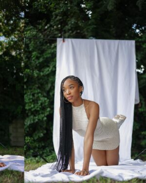 Khosi Ngema Instagram - Embracing a prosperous and humble season through the Nala dress. Drawing and harnessing the abundance of talent and prosperity, creating a stunning visual narrative of style and beauty. 🤍

@nthatuoa_com c/o @nthatuoa__ 

Creative Team: 

Photographed By @thapelo_gv72 
Model @khosingema 
Assistant @jay_mlkn
Hair Styling @godfreyazwi_vidal
Production @0723.studio

#Nala #Nthatuoa