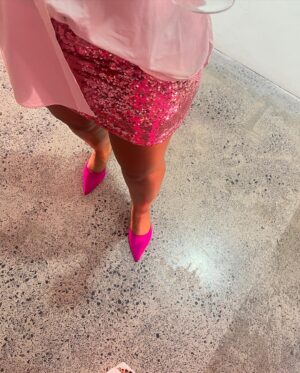 Khosi Ngema Instagram - pretty in pink at the House of Idôle 💋

Thank you @lancomeofficial x @superbalist for a delicious evening! 

Outfit - @superbalist 

#jointheidoles #lancômeafrica
