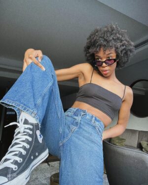 Khosi Ngema Instagram - messin around in my chucks🤸🏾‍♀️

@converse.za