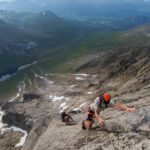 Kilian Jornet Instagram - Well, when folks in Romsdal do partying on Saturday midnight it looks like that… Fun to see @tomerikheimen and his mates flying by while we scramble up with @colinthornton1 and @jonalbon