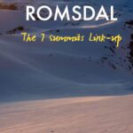 Kilian Jornet Instagram - Probably my most epic ski day ever. Lots of wind to add a bit more spicyness at the challenge of linking the 7 major Romsdal summits: Juratind, Store Vengetind, Kvandalstind, Romsdalshorn, Store Trolltind, Kongen and Dronninga skiing and climbing. Gear: Skis @moonlightmountaingear traverse 79 Boots: @pierregignouxcarbonskiboots black Poles Headlamp @moonlightmountaingear 2000 Crampons 2 ice axes Harness 1 safety carabiner 60m 5mm Dynema rope 2 pairs of skins 70mm 2 pairs of gloves Sunglasses Helmet Down jacket Active jacket and pants, merino teeshirt @nnormal_official Arva, showel, prove Bunch of gels and bars ( I eated 3 gels, 2 bars @maurten_official and a small sandwich) 2 Softflask (I drank 1l of water) Gopro Phone @corosglobal Apex 2 pro Thanks Petter, Colin, Jon and Pascal for sharing some parts of this incredible route! 🎥 @gopro 📷 @petter_engdahl