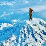 Kim Cattrall Instagram - On top of the world! 🏔️💋