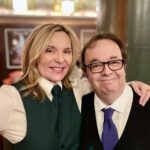 Kim Cattrall Instagram - ‘One Night Only at The Ivy’ - Serving tables with my pal #HughSachs for at @the_ivy_collection_ for @actingforothers Charity Event 💋❤️