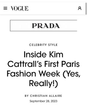 Kim Cattrall Instagram - Thank you @voguemagazine and @balmain  https://www.vogue.com/slideshow/kim-cattrall-paris-fashion-week-balmain