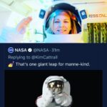 Kim Cattrall Instagram - Thanks @nasa …I’m free..😉